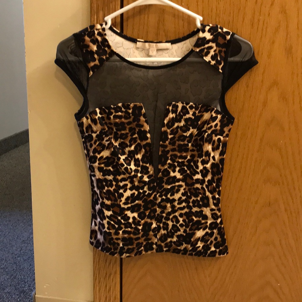 Guess cheers print sheer top